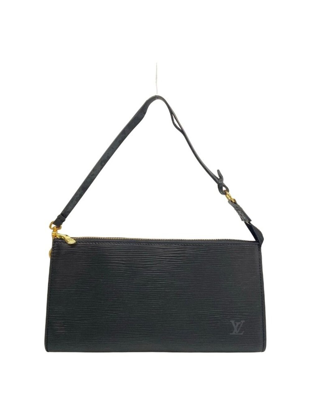 Louis Vuitton Handbag Epi Pochette Soir 24 Noir Leather